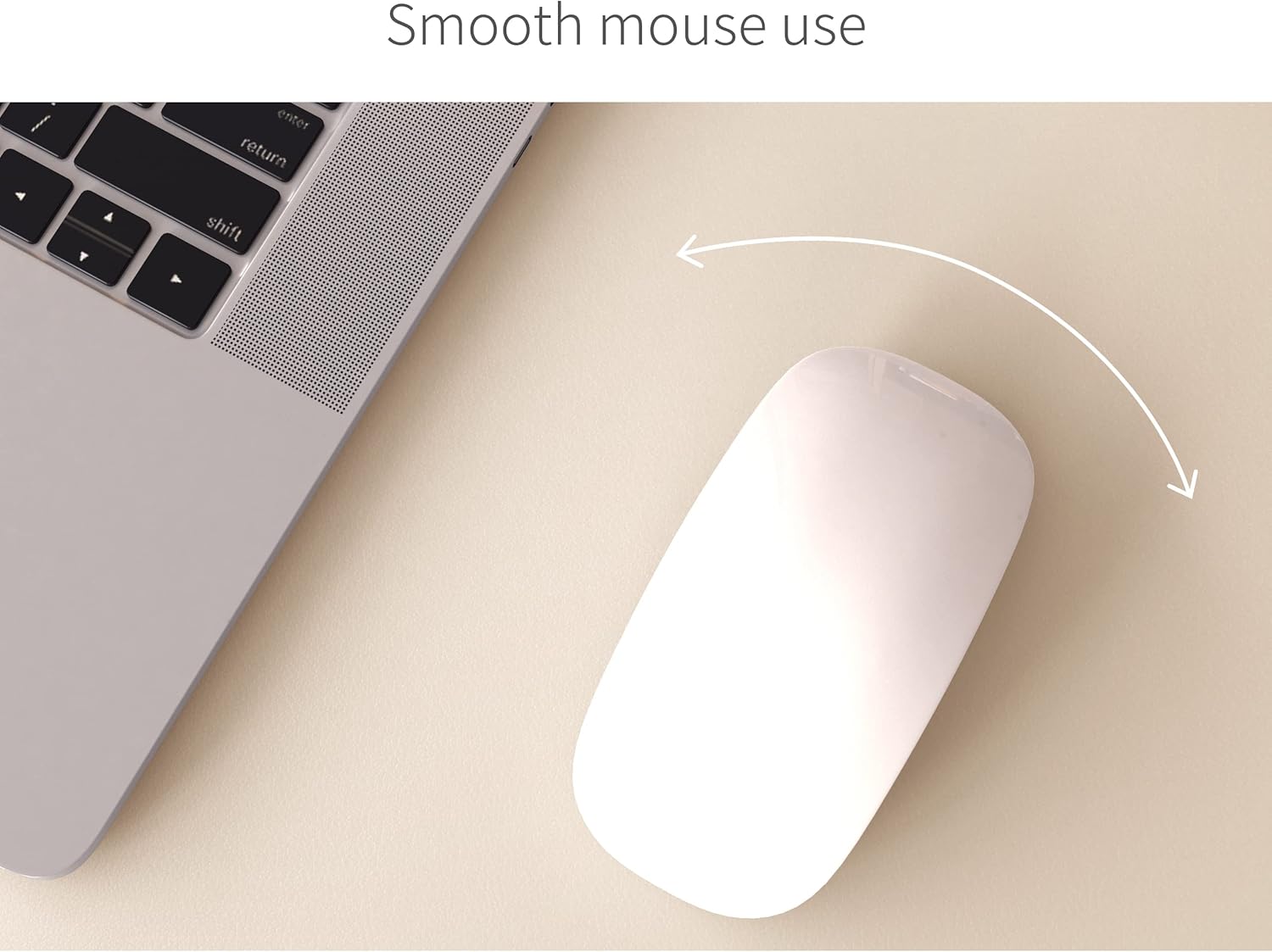 RENMTURE Dual-Sided Mouse Pad, Natural Cork & PU Leather Large Desk Pad for Office and Home Work, Desk Protector Non-Slip, Waterproof, Easy Clean (Apricot, 36"x17") - Image 5